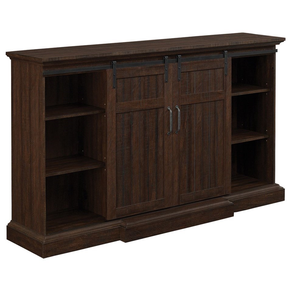 ClassicFlame Manning Barn Door Fireplace Media Mantel Darvin